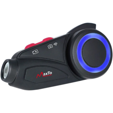 Maxto M3s Motorcycle Bluetooth Helmet Headset Intercom Waterproof 2k Sony Lens Wifi 1440p Video Recorder image