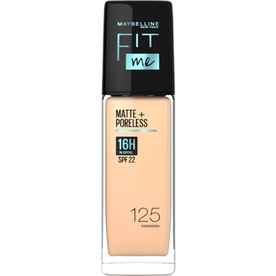Maybelline Fit Me Matte Poreless 16H Oil Control Foundation - 125 image