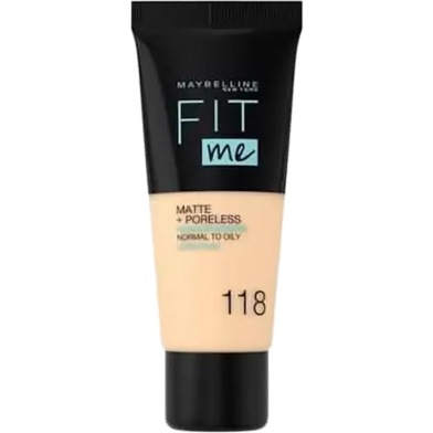 Maybelline Fit Me Matte Poreless Foundation - Nude 118 image