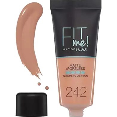 Maybelline Fit Me Matte Poreless Foundation - 242 Light Honey image