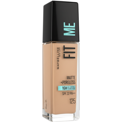 Maybelline Fit Me Matte Poreless Foundation Nude Beige 125 image