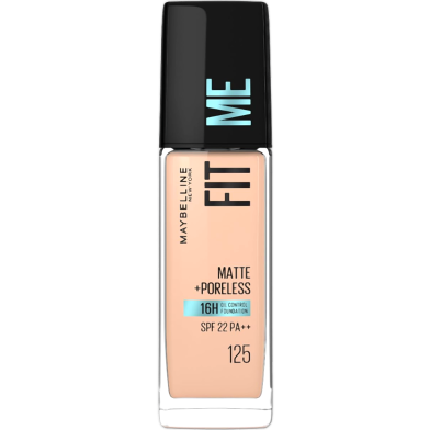 Maybelline Fit Me Matte Poreless Foundation Nude Beige 125 image
