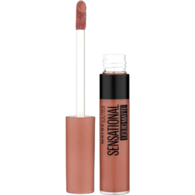 Maybelline New York Sensational Liquid Matte Lipstick - NU01 Bare It All image