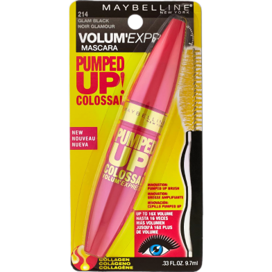 Maybelline Pumped Up Colossal Volum Express Waterproof Mascara - 216 Classic Black image