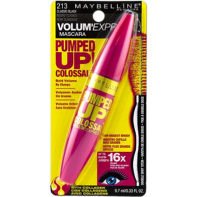 Maybelline Pumped Up Colossal Volum Express Mascara- 213 Classic Black image