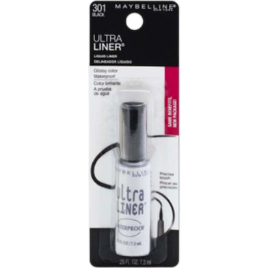 Maybelline Ultra Liner Waterproof Liquid Liner- 301 Black image