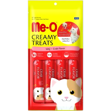 Me-O Cat Creamy Treat - Crab Flavor 60g | Cat Snacks image
