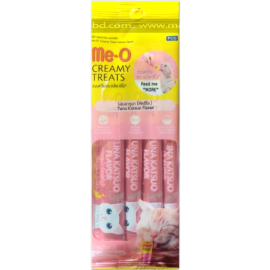 Me-O Cat Creamy Treat - Tuna Katsuo Flavor 60g | Cat Snacks image