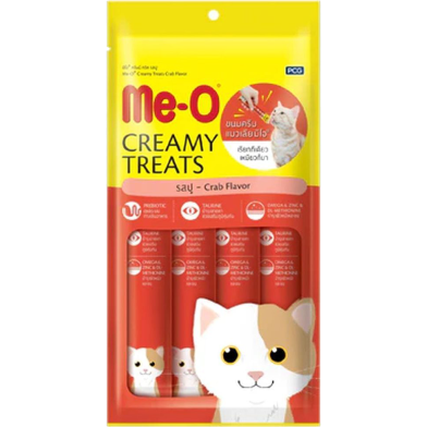 Me-O Cat creamy Treats Crab (15gm x 4) image