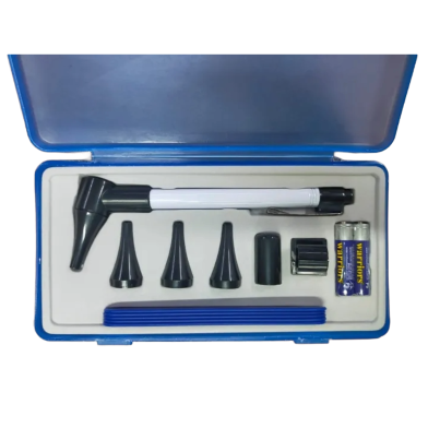 Medical Otoscope Ear Ophthalmoscope Pen Light Magnifier Cleaner Set image