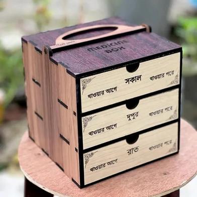 Medicine Organizer Box Material: Laminating Plywood Smooth Drawer 100 percent Eco-Friendly Material Slide 4