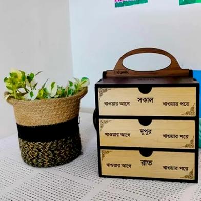 Medicine Organizer Box Material: Laminating Plywood Smooth Drawer 100 percent Eco-Friendly Material Slide 2