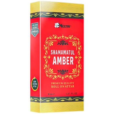Meena Shamamatul Amber Premium Quality Roll On Attar 8ML image