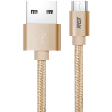Megastar 2M Micro USB Fast Charging Cable-Gold image