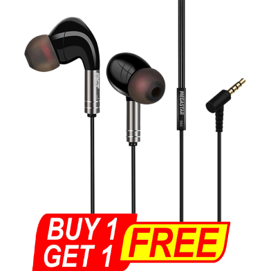 Megastar M6 Wired Headphone BUY 1 GET 1 FREE image