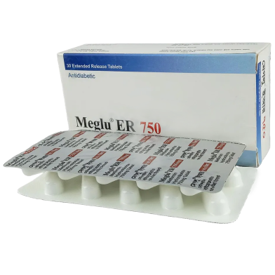 Meglu ER 750 mg Tablet 10's strip image