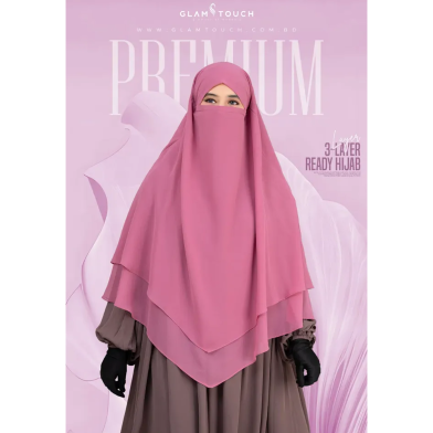 Glam Touch Meher 3 Layer Ready Hijab image