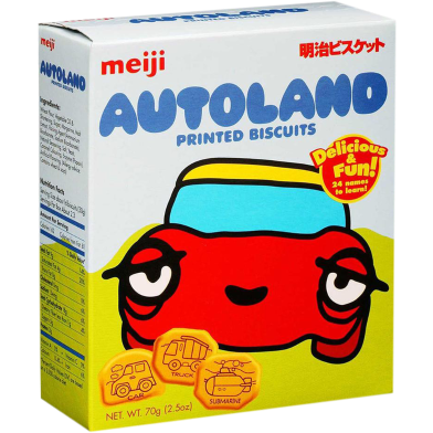 Meiji Autoland Printed Biscuits 70gm image