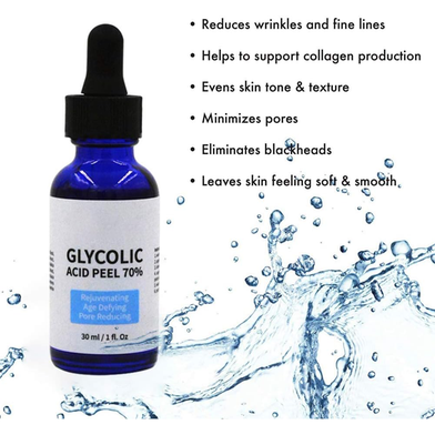 Melao Glycolic Acid Peel Serum 70 Percent - 30 ml - 6695224327534 Slide 2