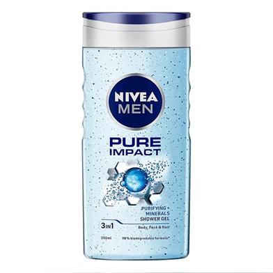 Nivea Men Shower Gel Pure Impact 250gm image