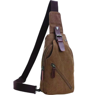 Mens Canvas Crossbody Chest Shoulder Messenger Bag image