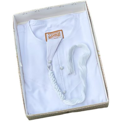Men’s Luxury Emirati Kandura Thobe – White image