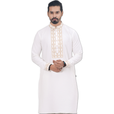 Men’s Magnificent White Imperial Glow Panjabi image