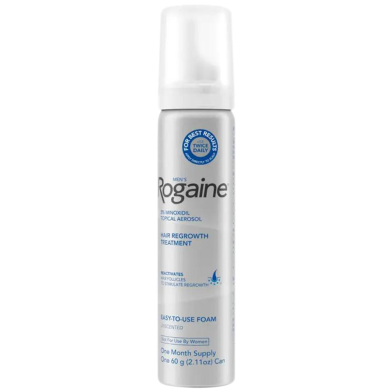 Men's Rogaine 5percent Minoxidil Foam for Hair Regrowth, 1 month Supply -276254962 image