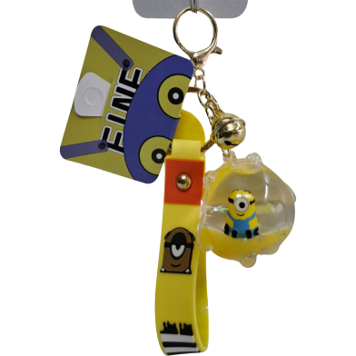 Merantu Keychain Minion for Kids, Cute Silicone Keyring Accessories for Girls and Boys image
