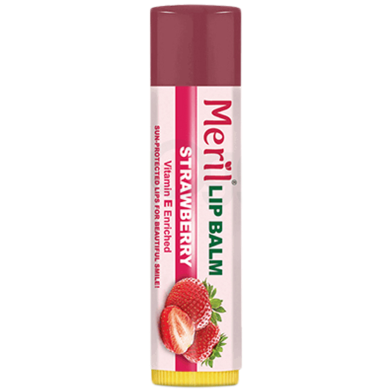 Meril Lip Balm (Strawberry) 4.8 gm image
