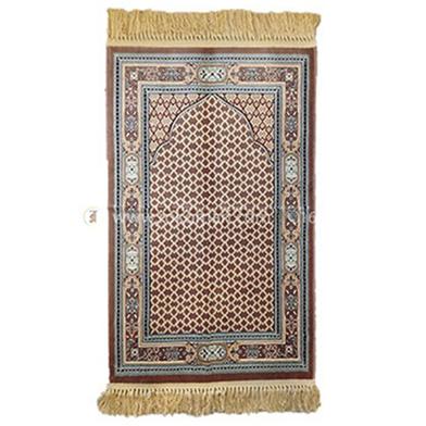 Meshcah Premium Muslim Prayer Jaynamaz-জায়নামাজ (Brown and Mixed Color) - Any Design image