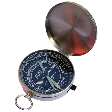 Metal Islamic Qibla Compass to Find Prayer Direction to Mecca 1Pcs image