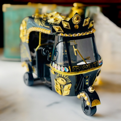 Metal Miniature Replica Ornamented Baby Taxi image