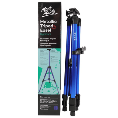 Metallic Tripod Easel - Blue colour image