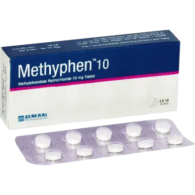 Methyphen 10 mg Tablet 10's Strip image