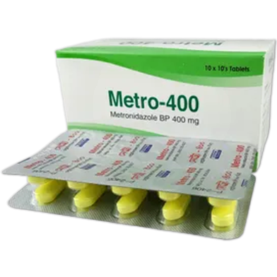 Metrion 400 mg Tablet-10's Strip image