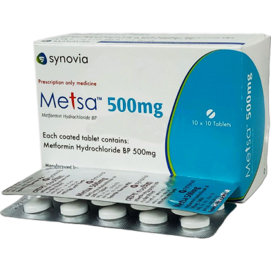 Metsa 500 mg Tablet 10's Strip image