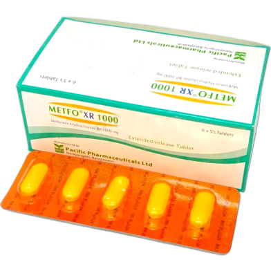 Metsa XR 1000 mg Tablet 6's strip image