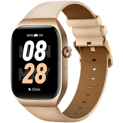 Mibro T2 Calling 1.75 Inch Amoled Smart Watch With 2ATM Water Resistance light Gold image