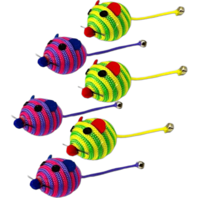 Mice Mouse Cat Kitten Play Fun Interactive Toy With Catnip image