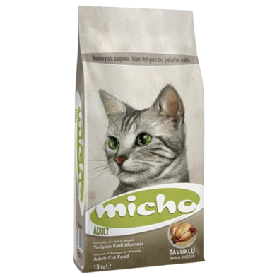 Micho Adult Dry Cat Food Rich In Chicken 15kg image