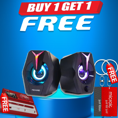 Microlab B26 USB 2.0 Gaming Speaker (Buy 1 Get 1 Couple Pen / Couple Key Ring) FREE image