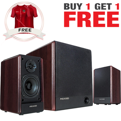 Microlab FC330BT 2.1 High Fidelity Multimedia Speaker (Buy 1 Get 1 Couple Jersey) FREE image
