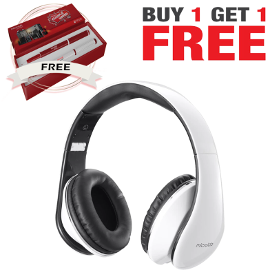 Microlab K360 3.5mm Stereo Headphone Black and white (Buy 1 Get 1 Couple Pen) FREE image
