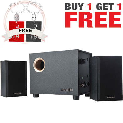 Microlab M105BT 2.1 Multimedia M-Series Speaker (Buy 1 Get 1 Couple Ring) FREE image