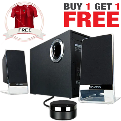 Microlab - M-200BT Platinum Speaker (Buy 1 Get 1 Couple Jersey) FREE image