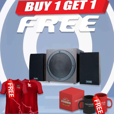 Microlab TMN1 2:1 BT Multimedia TMN-Series Speaker (Buy 1 Get 1 Couple Mug / Couple Jersey) FREE image