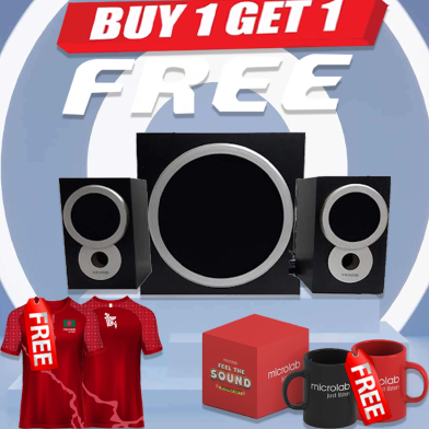 Microlab TMN8BT 2.1 Multimedia TMN-Series Speaker (Buy 1 Get 1 Couple Mug / Couple Jersey) FREE image