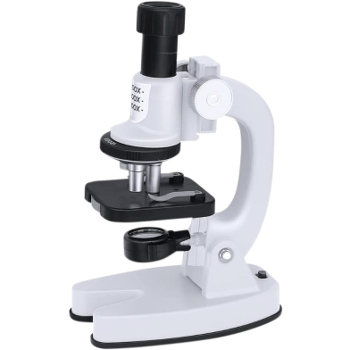 Microscope for Kids Beginners Scientific Experience LED Colored Filters, Phone Holder with Microscope Blades Set (Any Colour) image