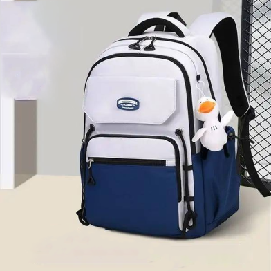 Middle School, High School, And College Students' Schoolbags Stain-resistant Backpacks (Blue) image